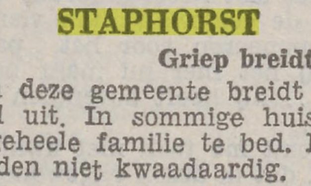 Heel Staphorst in bed op 7 februari 1941