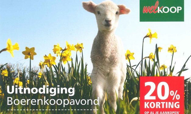 Vanavond Boerenkoopavond 20% korting op alles*