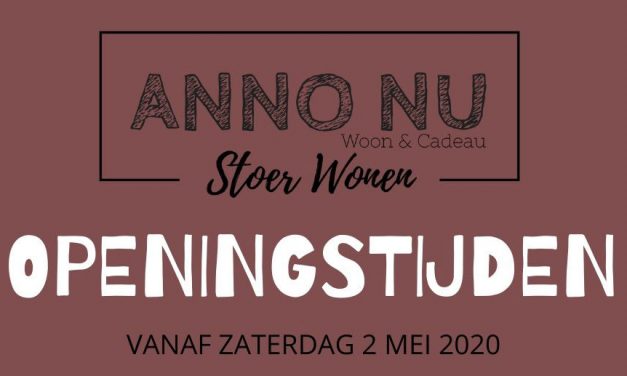 Anno Nu Woon&Cadeau gaat weer wat meer open!