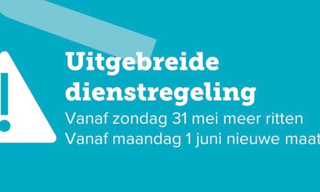 Keolis breidt dienstregeling per 31 mei verder uit