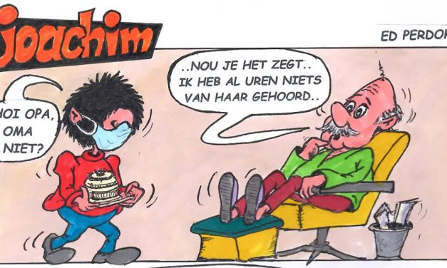 Joachim door Ed Perdok: ..Corona zorgt wel voor veel ongemakken…maar creëert ook artistieke inspiraties..
