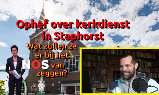 Commotie rondom kerkgang in coronatijd in Staphorst ontzenuwt (video)