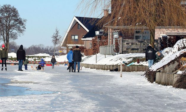 Schaatsen op de Schipgravengracht