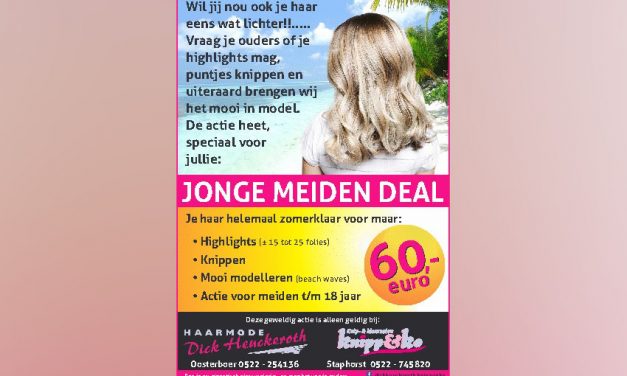 Wil jij nou ook je haar eens wat lichter?!