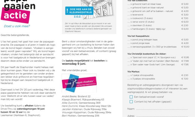 Papagaaienactie, bond tegen vloeken, doet u ook mee?