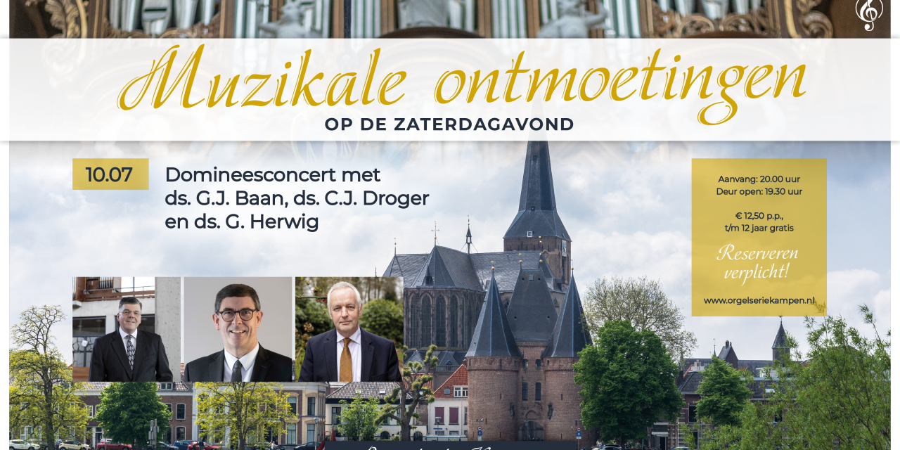 Domineesconcert in de Bovenkerk van Kampen