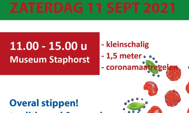 Zaterdag 11 september weer Staphorster Stipwerkdag