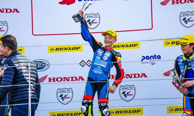 Kiyano Veijer wint Honda British talent cup op Silverstone!