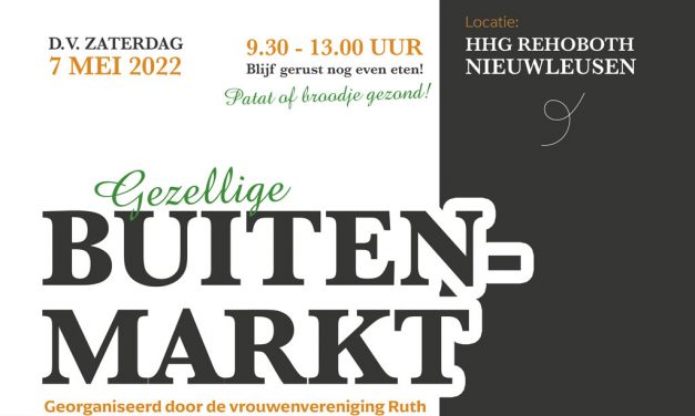 Gezellige buitemarkt HHG Rehoboth