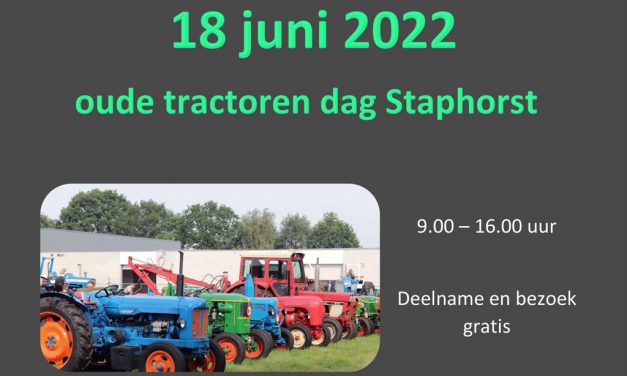 Opgeven oude tractoren show Staphorst weer mogelijk