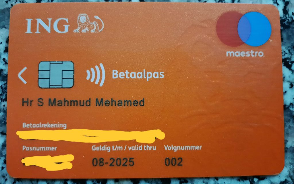 Bankpas gevonden: Mahmud Mehamed