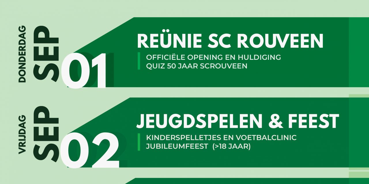 SC Rouveen viert 50 jarig bestaan