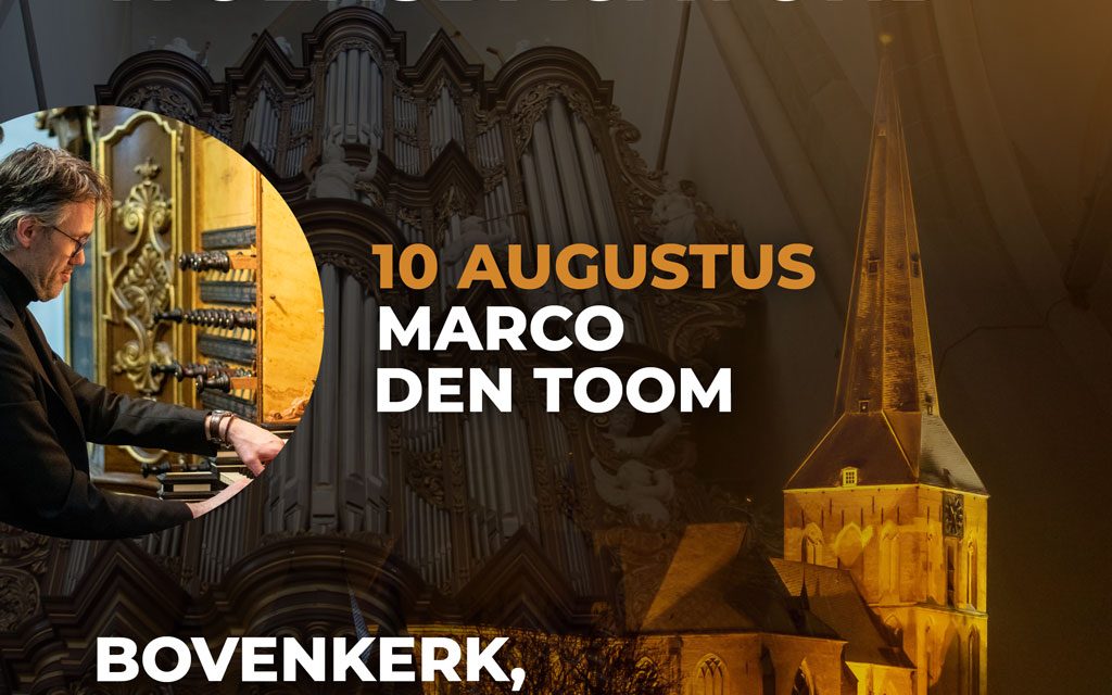 Marco den Toom in de Bovenkerk van Kampen