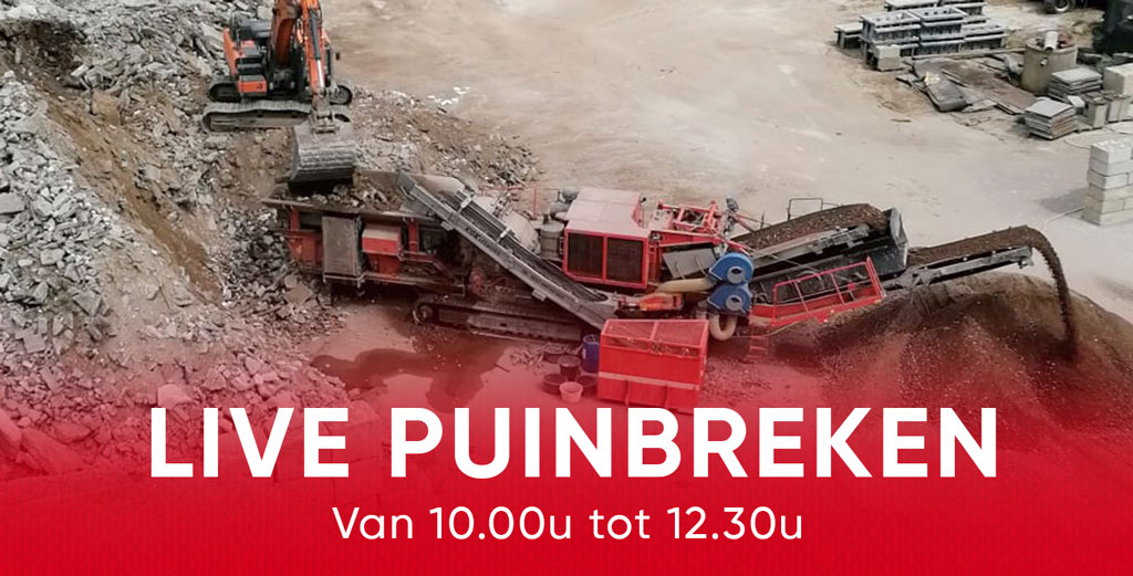 Live puinbreken openbedrijvendag