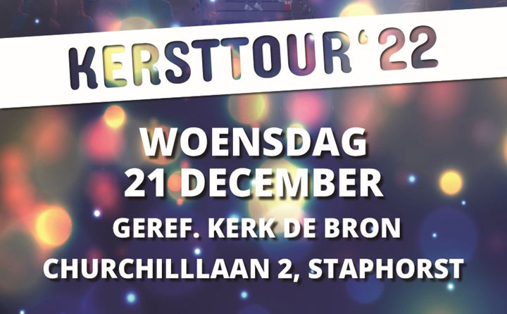 In december komt Charis Music naar De Bron in Staphorst voor een prachtig kerstconcert