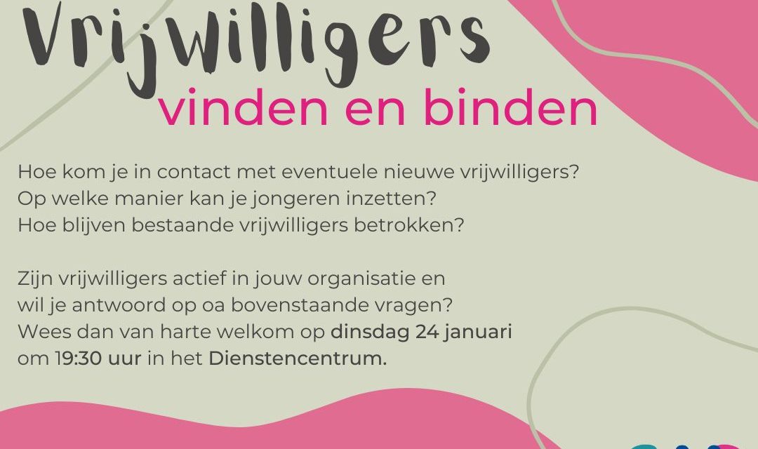 Vrijwilligers vinden en verbinden