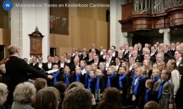 Mannenkoor Stereo en kinderkoor Cantilena Kerstconcert