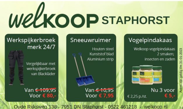Actie bij Welkoop