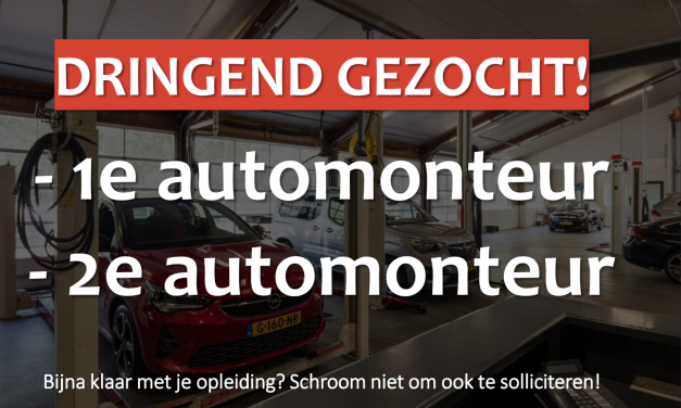 Vakgarage Bijker zoekt met spoed 1e en 2e automonteur