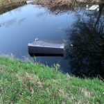 Bankstel in sloot gedumpt