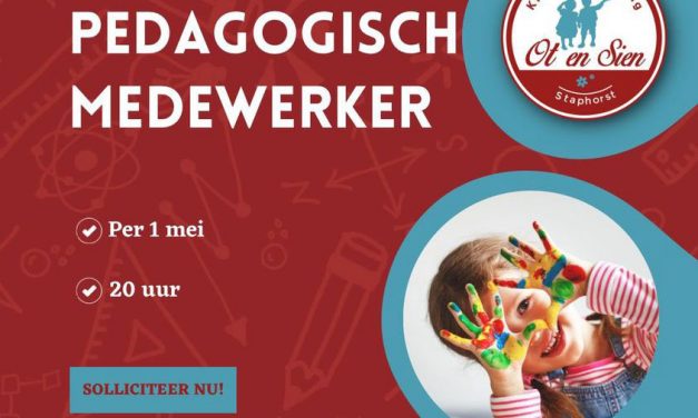 Kinderopvang Ot & Sien zoekt: Pedagogisch medewerker