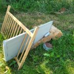 Diverse materialen gedumpt langs de Dekkersweg