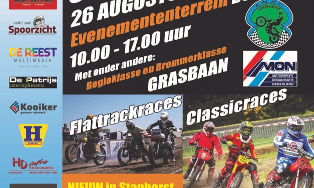 Europese grasbaantop bij grasbaan en oldtimerweekend in Staphorst