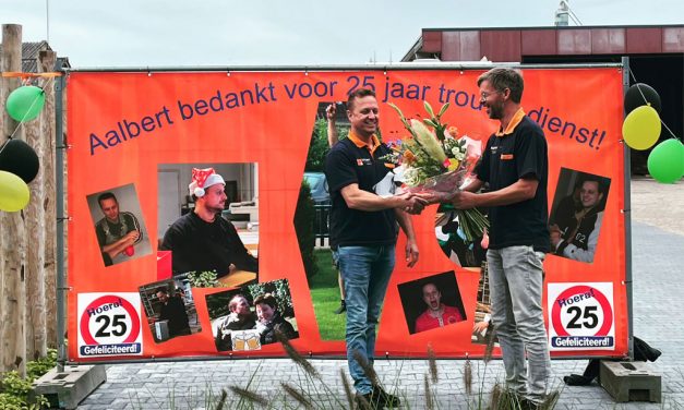 Aalbert Groen 25 jaar bij Timmerfabriek Kappert