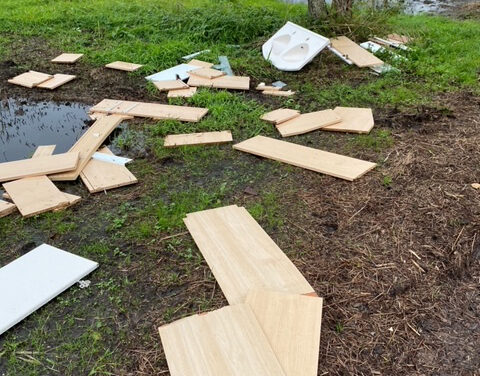Afval gedumpt aan de Matenweg