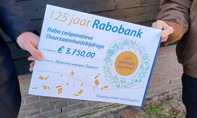Historische Vereniging Staphorst ontvangt duurzaamheidsbijdrage