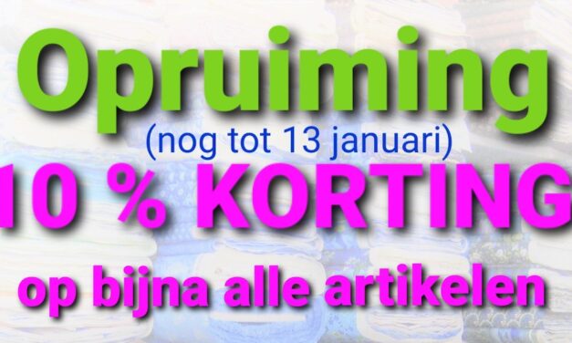 10% korting op (bijna) alles bij Stegeman,s Textiel