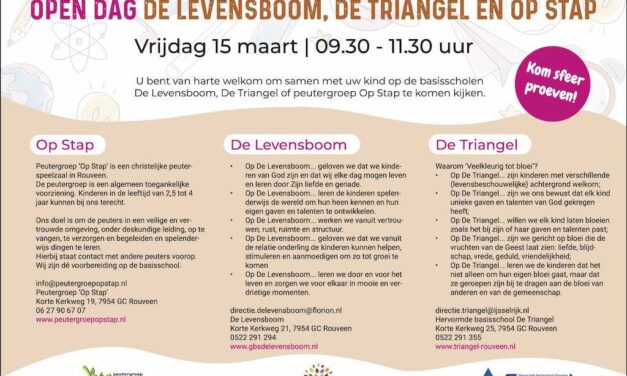 Open dag De Levensboom, De Triangel en Op Stap