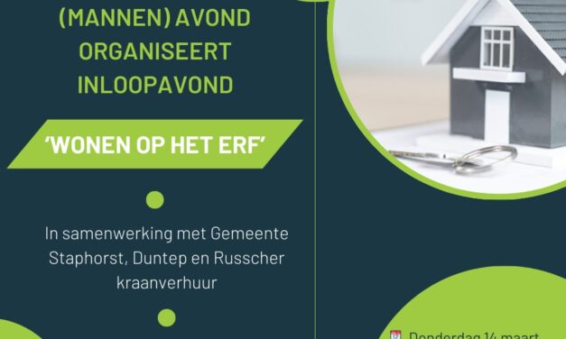 🏡 (Mannen)avond organiseert inloopavond: Wonen op het erf!🏡