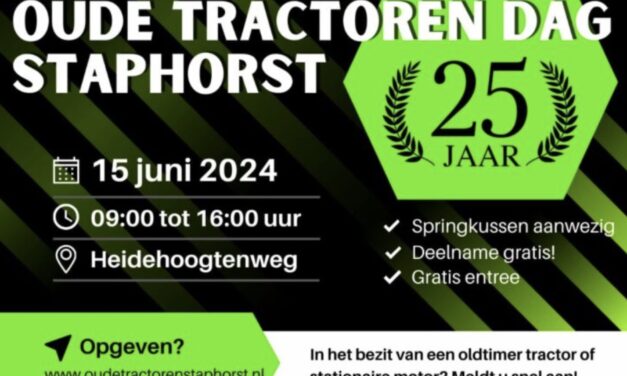 Ook dit jaar weer Oude Tractorendag in Staphorst