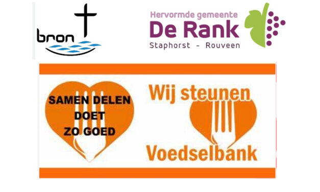 Geref. kerk De Bron en de Herv. gemeente De Rank: Grote actie voor de Voedselbank