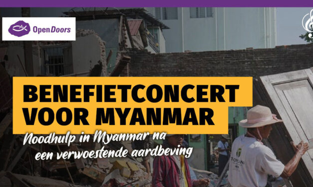 Benefietconcert voor noodhulp in Myanmar door Open Doors in Bovenkerk Kampen!