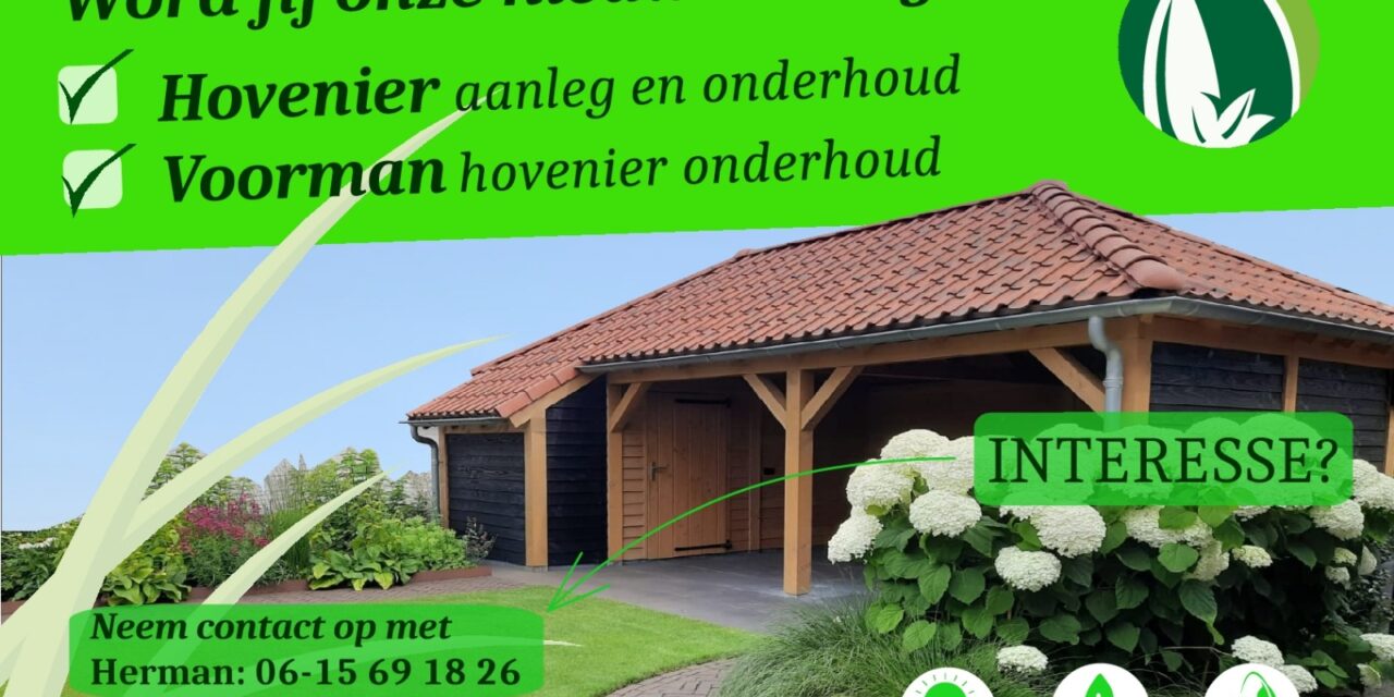 Dons Hoveniersbedrijf zoekt jou!