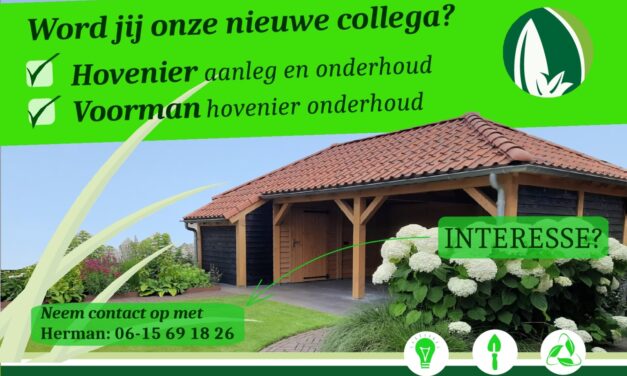 Dons Hoveniersbedrijf zoekt jou!