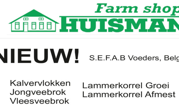 NIEUW bij Farmshop Huisman! Kwaliteit voeders uit België!