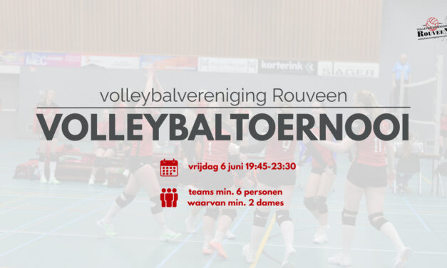 Doe mee aan het Volleybaltoernooi van VV Rouveen!