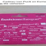 Fashioncheque gevonden