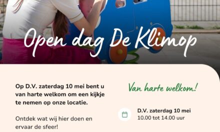 Open dag D.V 10 mei KDC de Klimop 