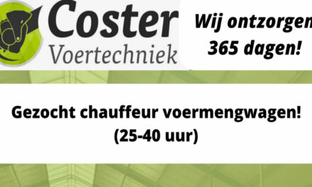 Coster voertechniek zoekt: Chauffeur voermengwagen