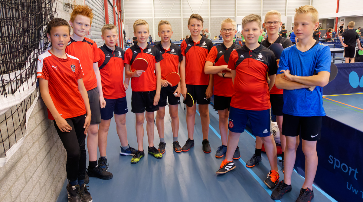 Geen prijzen voor Staphorster jeugd tafeltennissers op het Diederik Steunenberg jeugdtoernooi