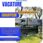 Vacature: chauffeur die ons team in het hoogseizoen komt versterken