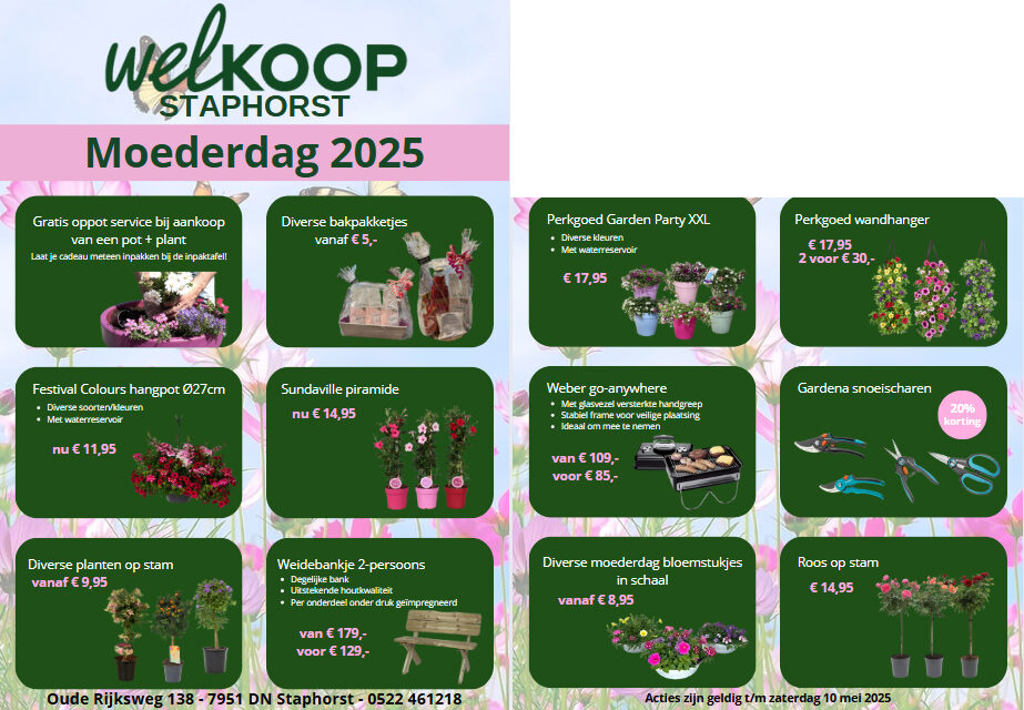 Nieuwe acties bij Welkoop Staphorst