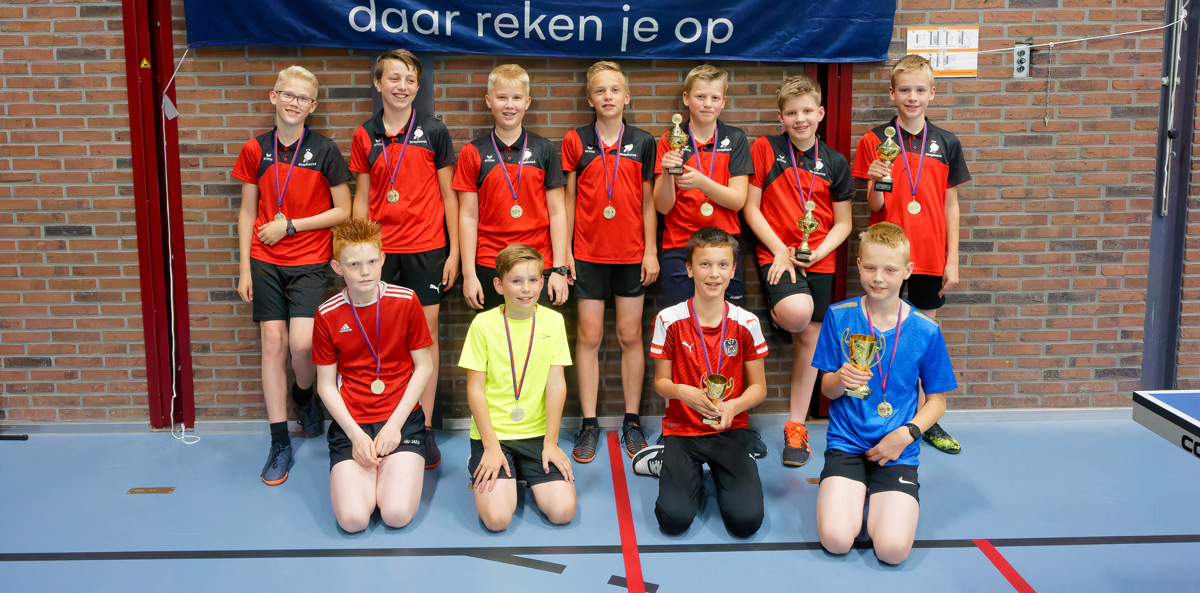 Enerverende wedstrijden tijdens het Tafeltennis Clubkampioenschap