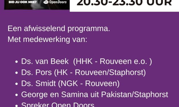 Nacht van Gebed – vrijdag 20 juni – Bid jij mee?