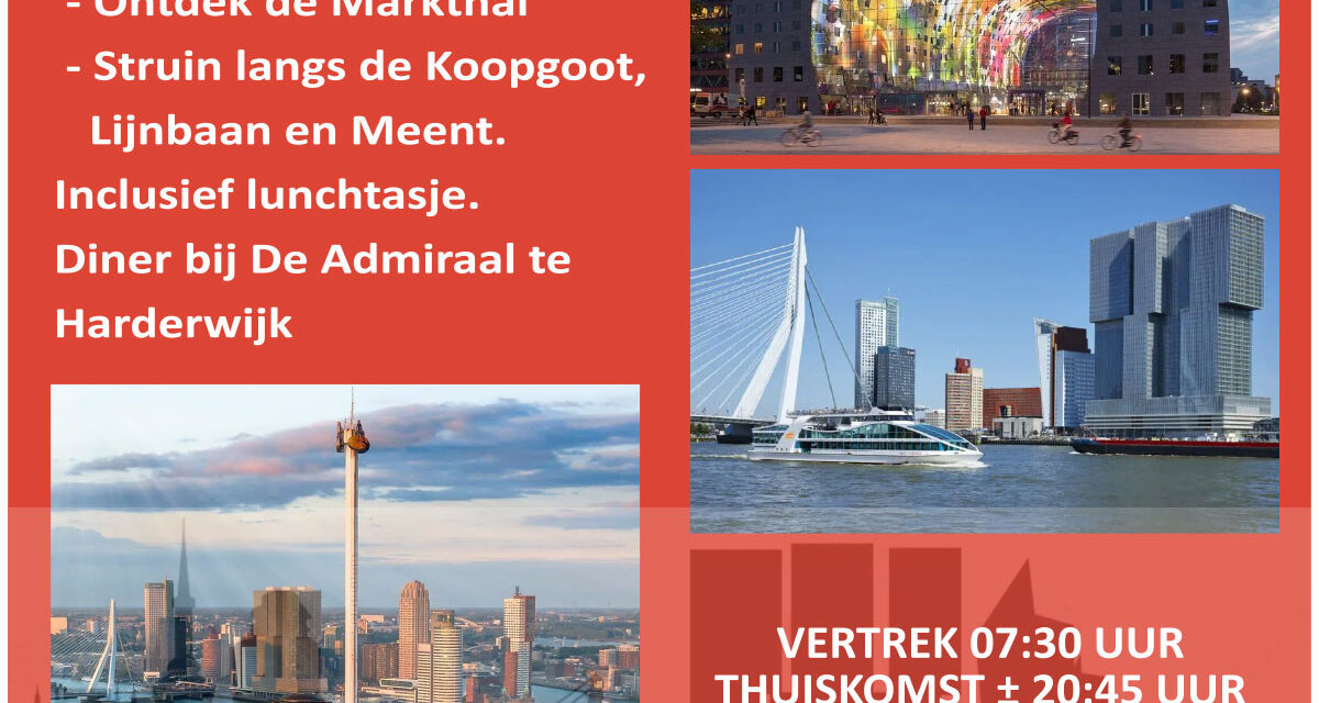 Oranjevereniging Rouveen organiseert busreis naar Rotterdam!