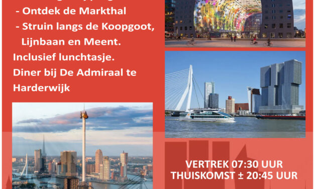Oranjevereniging Rouveen organiseert busreis naar Rotterdam!